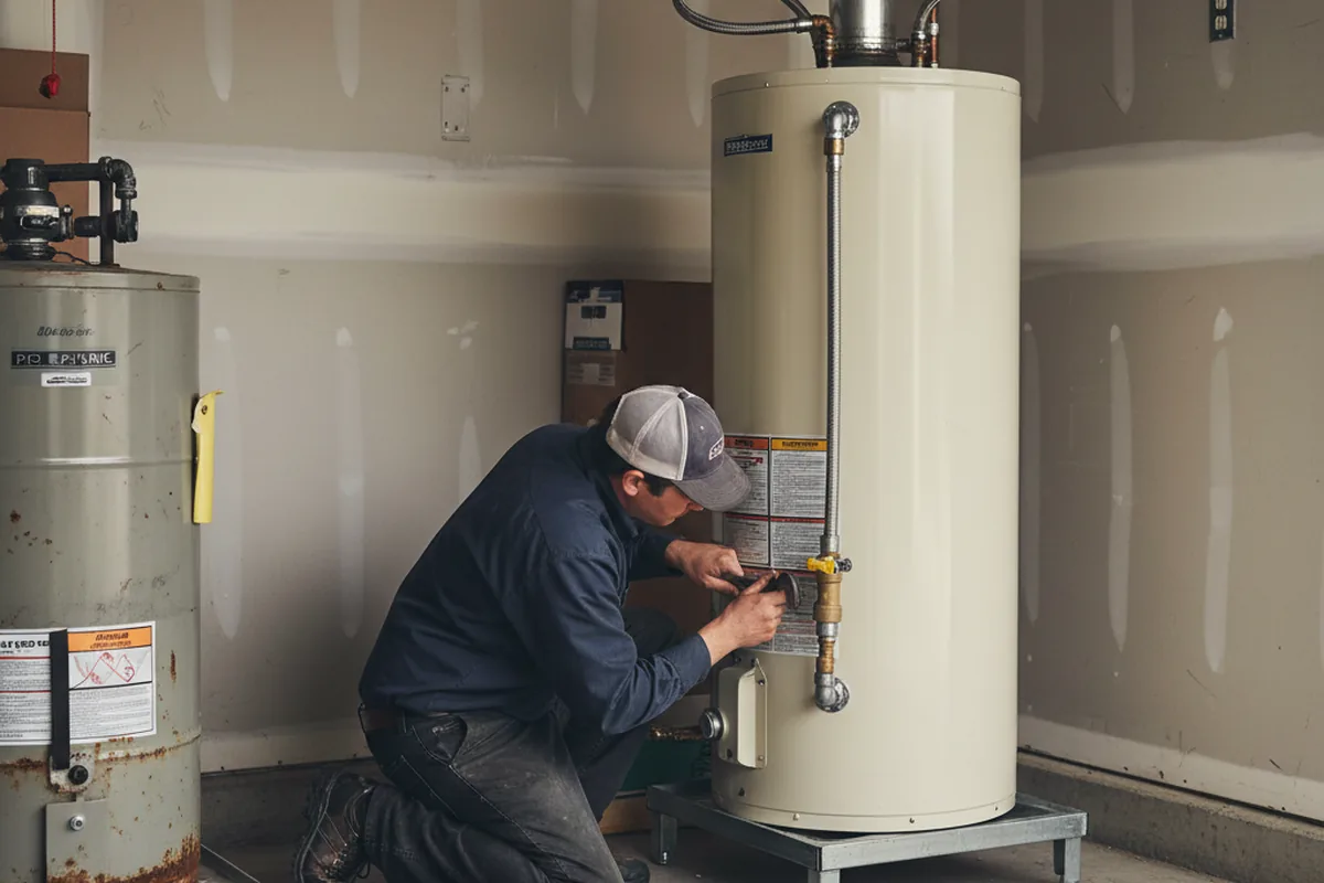 Water heater and shutoff valve replacement in Wallula